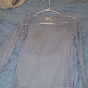 Pink Victoria secrect lace shirt